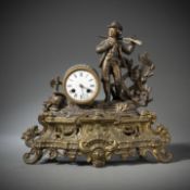 PENDULE WITH HUNTER