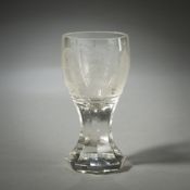 GLASS WITH MASONIC MOTIVES