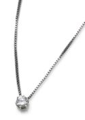 DIAMOND SOLITAIRE PENDANT WITH CHAIN