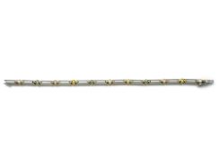 PLATINUM BRACELET WITH COLOURED DIAMONDS