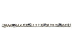ARMOURED BRACELET WITH SAPPHIRES