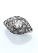 Vintage ring with diamonds