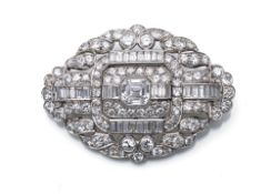 DIAMOND BROOCH ART DÈCO STYLE