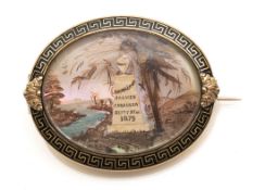 Neoclassical memory brooch