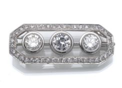 DIAMOND BROCHURE PENDANT