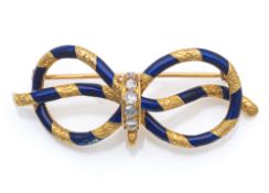 Belle Époque bow brooch