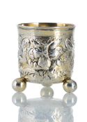 A BAROQUE SILVER BEAKER