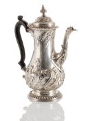 AN ENGLISH FORAL PATTERN COFFEE POT