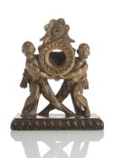 A LOUIS XVI GRAY AND PARCEL GILT POCKET WATCH STAND