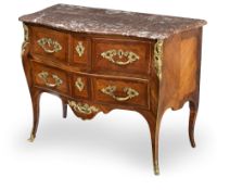 A LOUIS XV. ORMOLU-MOUNTED KINGWOOD COMMODE