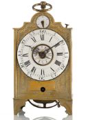 A GERMAN BAROQUE BRASS CARRIAGE CLOCK