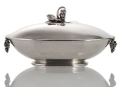 GEORG JENSEN SILVER TUREEN AND COVER NO. 408