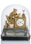 A FRENCH EMPIRE ORMOLU PENDULE