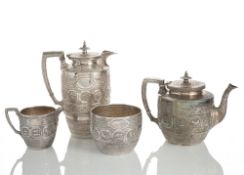 A SCOTTISH VICTORIAN COFFEE AND TEA SILVER SERVICE