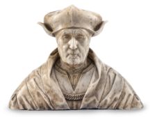 A RENAISSANCE MARBLE BUST OF A GENTLEMAN