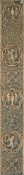 A rare textile panel with eagles and lions