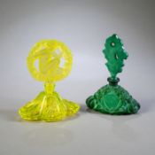 TWO ART DECO FLACONS