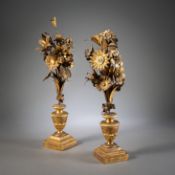 A PAIR OF ITALIAN ALTAR VASES