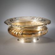 A GERMAN SILVER BOWL WITH DEDICATION