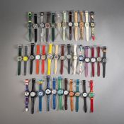 Collection of 38 Swatch watches