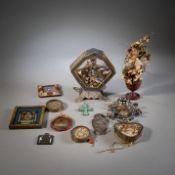 A MIXED LOT OF MONASTERY WORKS; CROSS PENDANT AND OTHERS