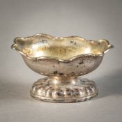 A PARTIAL GILT SALT CELLAR