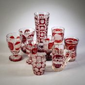 NINE SPA GLASSES AND SOUVENIR GLASSES