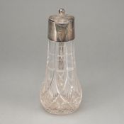 A SILVER MOUNTED WINE JAR