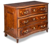 A SOUTH GERMAN BRONZE MOUNTED COMMODE