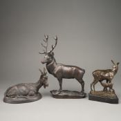 A DEER, A GOAT AND A ROE WITH KID
