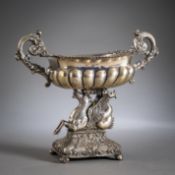 A BIEDERMEIER FOOTED DISH