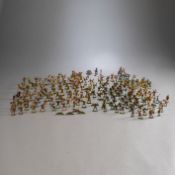 A MIXED LOT OF PAINTED TIN FIGURINES