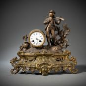 PENDULE WITH HUNTER