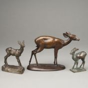 AN ANTELOPE AND TWO ROES