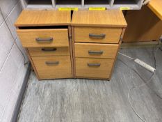 wooden 3 drawer filing cabinet