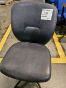 Black leather chair x 4