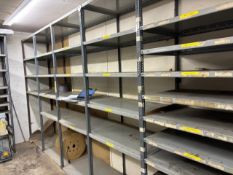 5 bays of metal racking