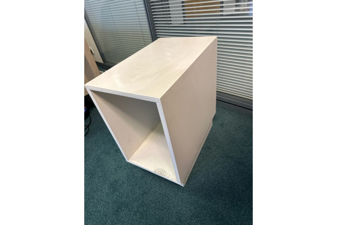 Off White Open Front Cupboard - Image 5 of 5
