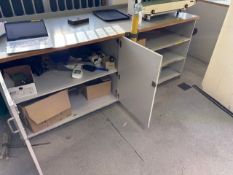 Large wooden work bench