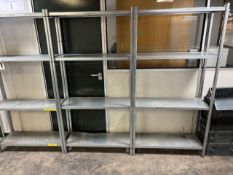 3 x bays metal shelving
