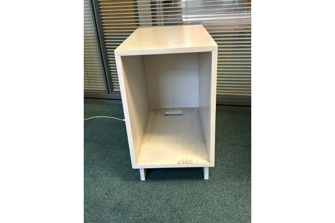 Off White Open Front Cupboard - Image 2 of 5