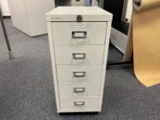 *NO RESERVE* Metal 5 Drawer Storage Unit