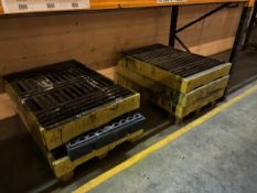 6 x bunded plastic pallets