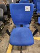 Blue Fabric chairs x 5