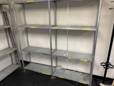 2 x bays metal shelving
