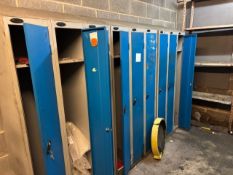 3 x 3 blue lockers