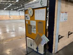 free standing notice board