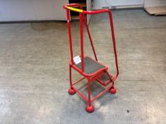 small red platform steps