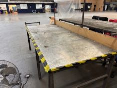 large metal workbench