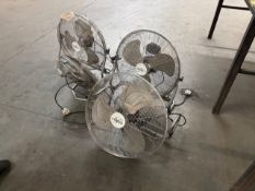 4 x assorted fans